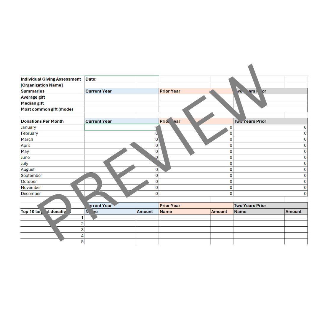 Individual Giving Assessment